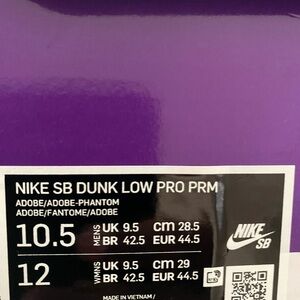 Nike SB Dunk Low Pro PRM in Purple